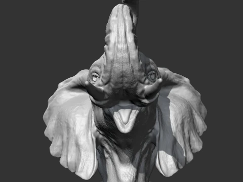 Elephant Head AM05 3D print model 3D Print Model