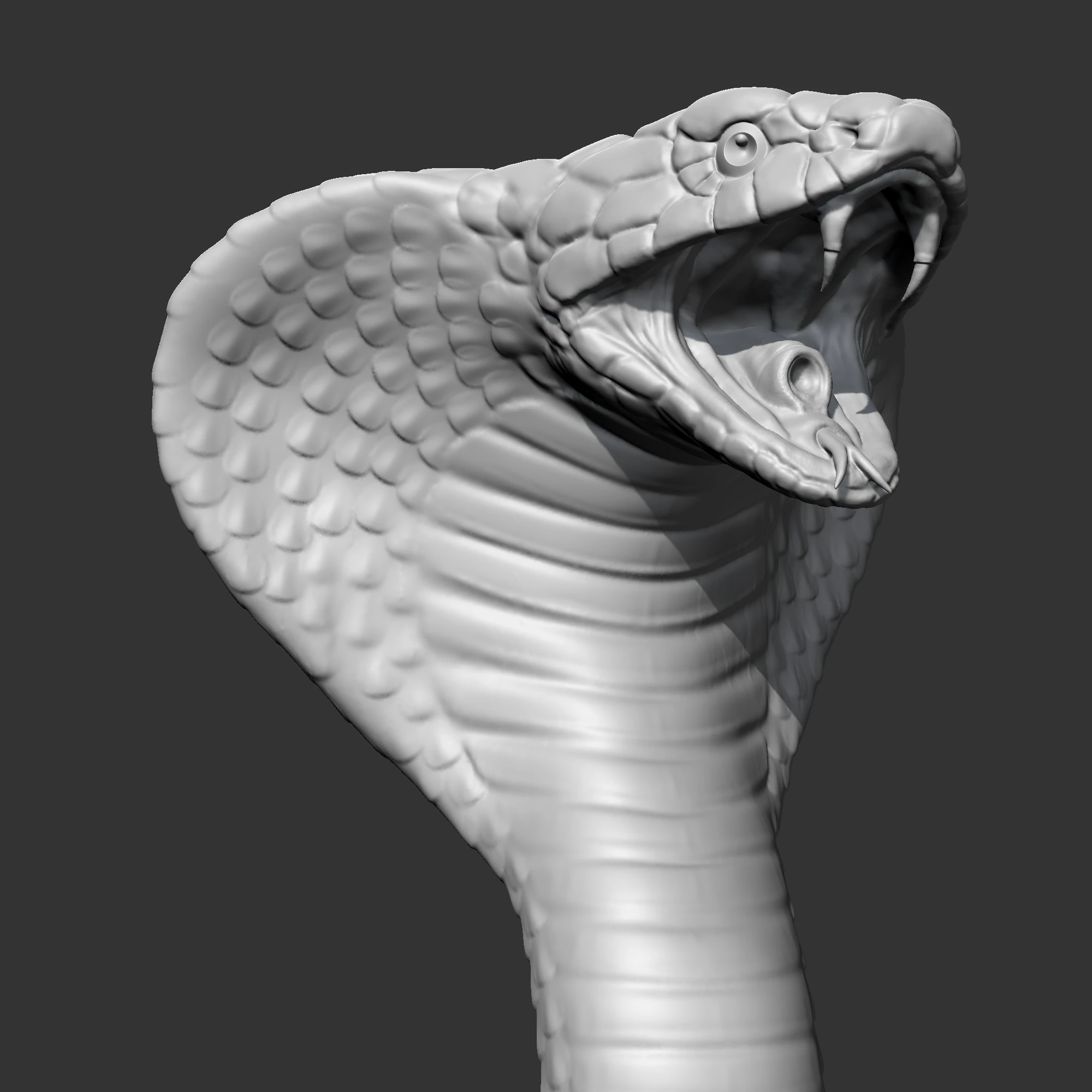King Cobra Head AM09 3D print model 3D Print Model .c4d .max .obj .3ds .fbx .stl .blend 