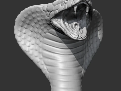 King Cobra Head AM09 3D print model 3D Print Model