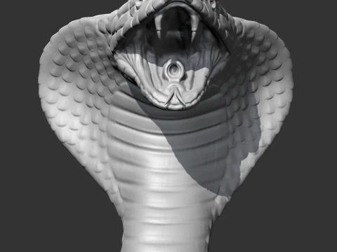 King Cobra Head AM09 3D print model 3D Print Model