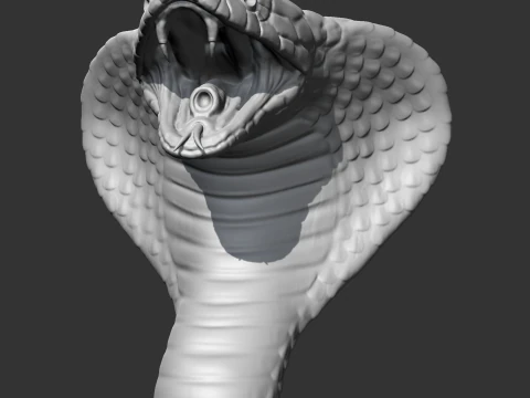 King Cobra Head AM09 3D print model 3D Print Model