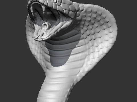 King Cobra Head AM09 3D print model 3D Print Model