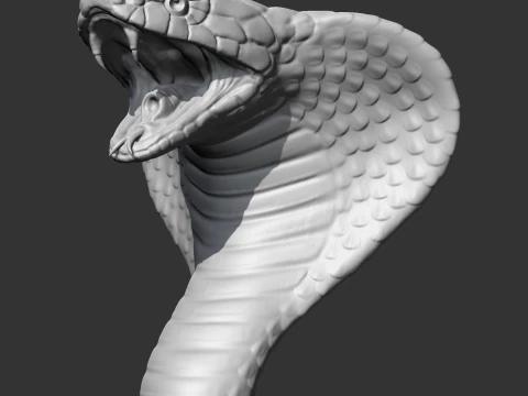 King Cobra Head AM09 3D print model 3D Print Model