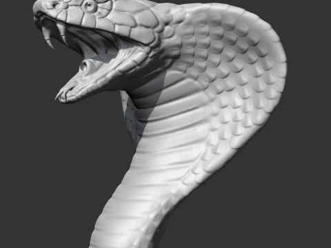 King Cobra Head AM09 3D print model 3D Print Model