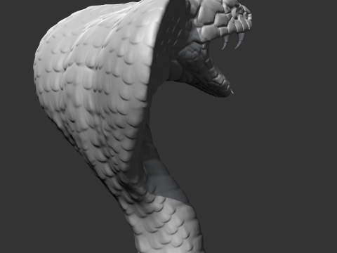 King Cobra Head AM09 3D print model Model do druku 3D