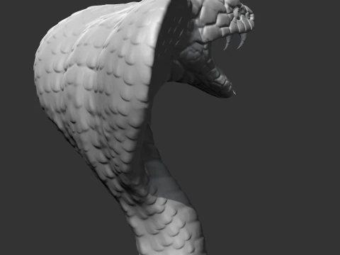 King Cobra Head AM09 3D print model 3D Print Model