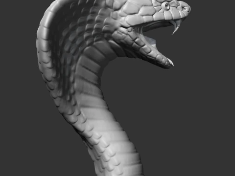 King Cobra Head AM09 3D print model 3D Print Model