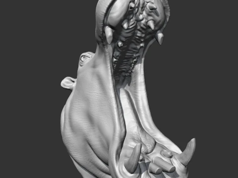 Hippo Head AM11 3D print model 3D Print Model