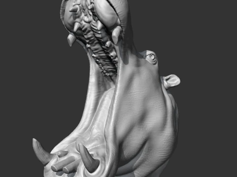 Hippo Head AM11 3D print model 3D Print Model