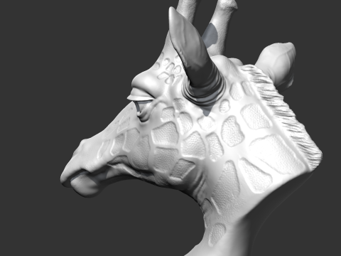 Giraffe Head AM13 3D print model Modelo de Impressão 3D