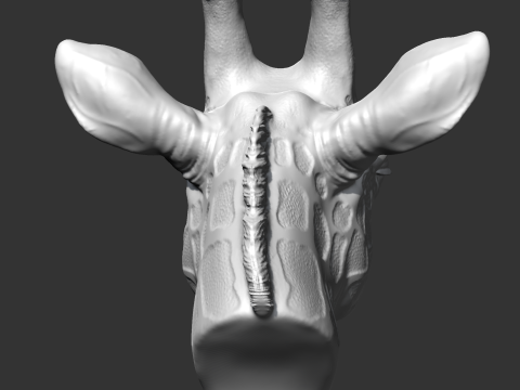 Giraffe Head AM13 3D print model Modelo de Impressão 3D