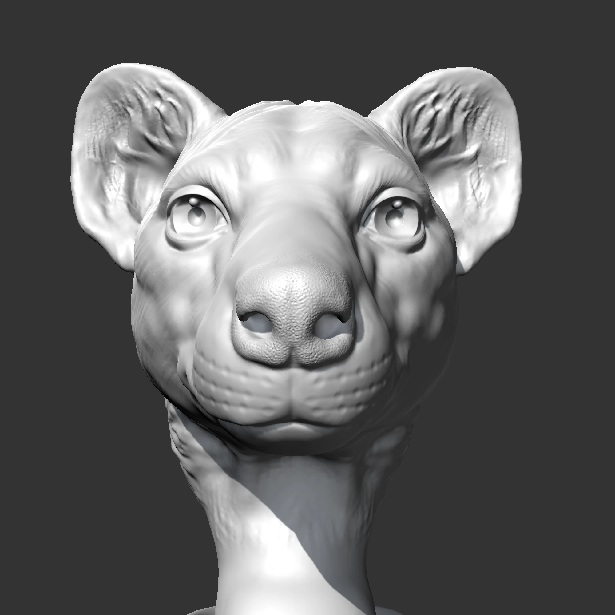 Hyena Head AM14 3D print model 3D Print Model .c4d .max .obj .3ds .fbx .stl .blend