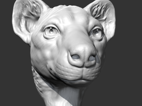 Hyena Head AM14 3D print model 3D Print Model