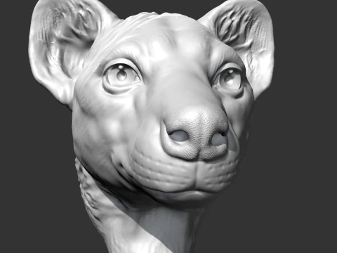 Hyena Head AM14 3D print model 3D Print Model