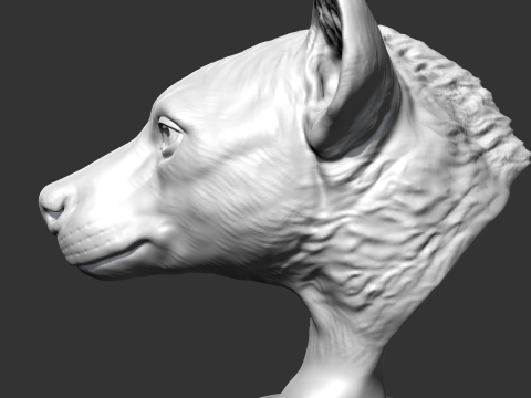 Hyena Head AM14 3D print model 3D Print Model