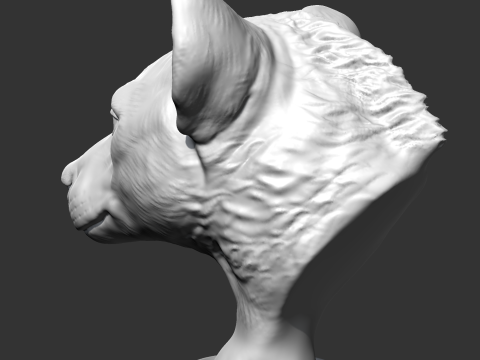 Hyena Head AM14 3D print model 3D Print Model