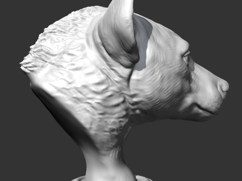 Hyena Head AM14 3D print model 3D Print Model