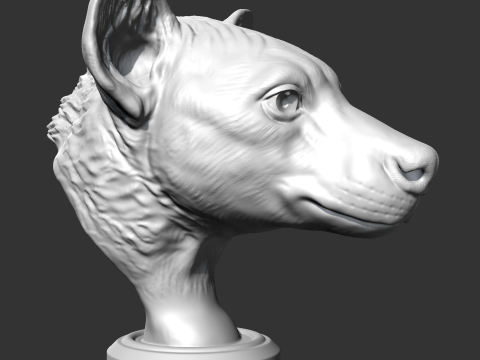 Hyena Head AM14 3D print model 3D Print Model