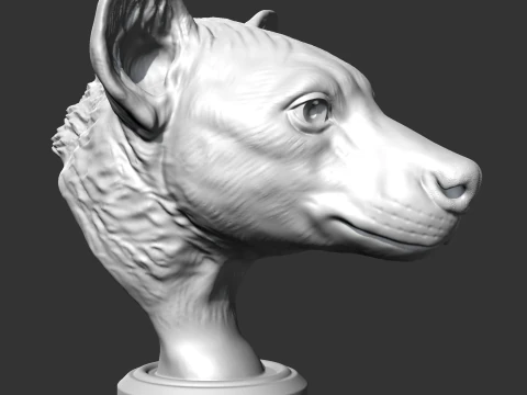 Hyena Head AM14 3D print model 3D Print Model