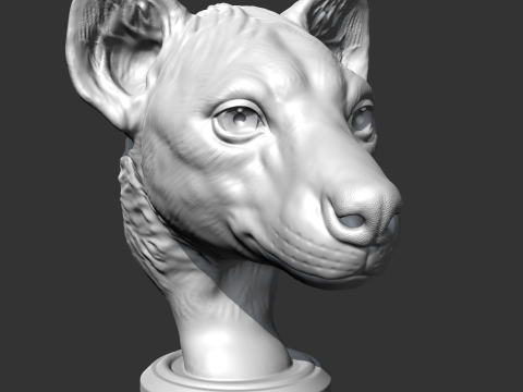 Hyena Head AM14 3D print model 3D Print Model