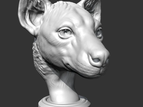 Hyena Head AM14 3D print model 3D Print Model