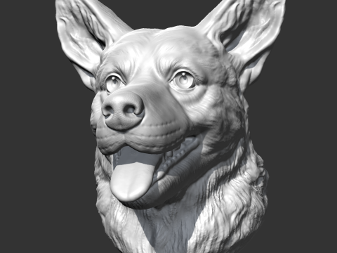 Welsh Corgi AM15 3D print model 3D प्रिंट मॉडल