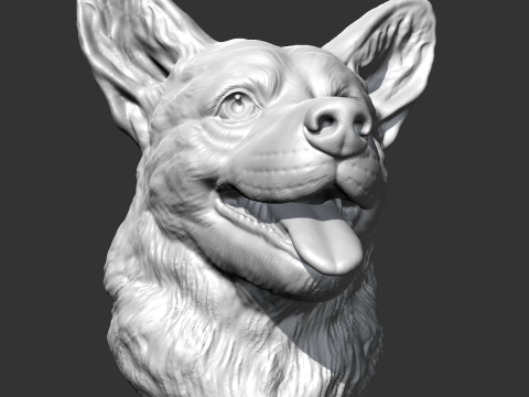 Welsh Corgi AM15 3D print model 3D 프린트 모델