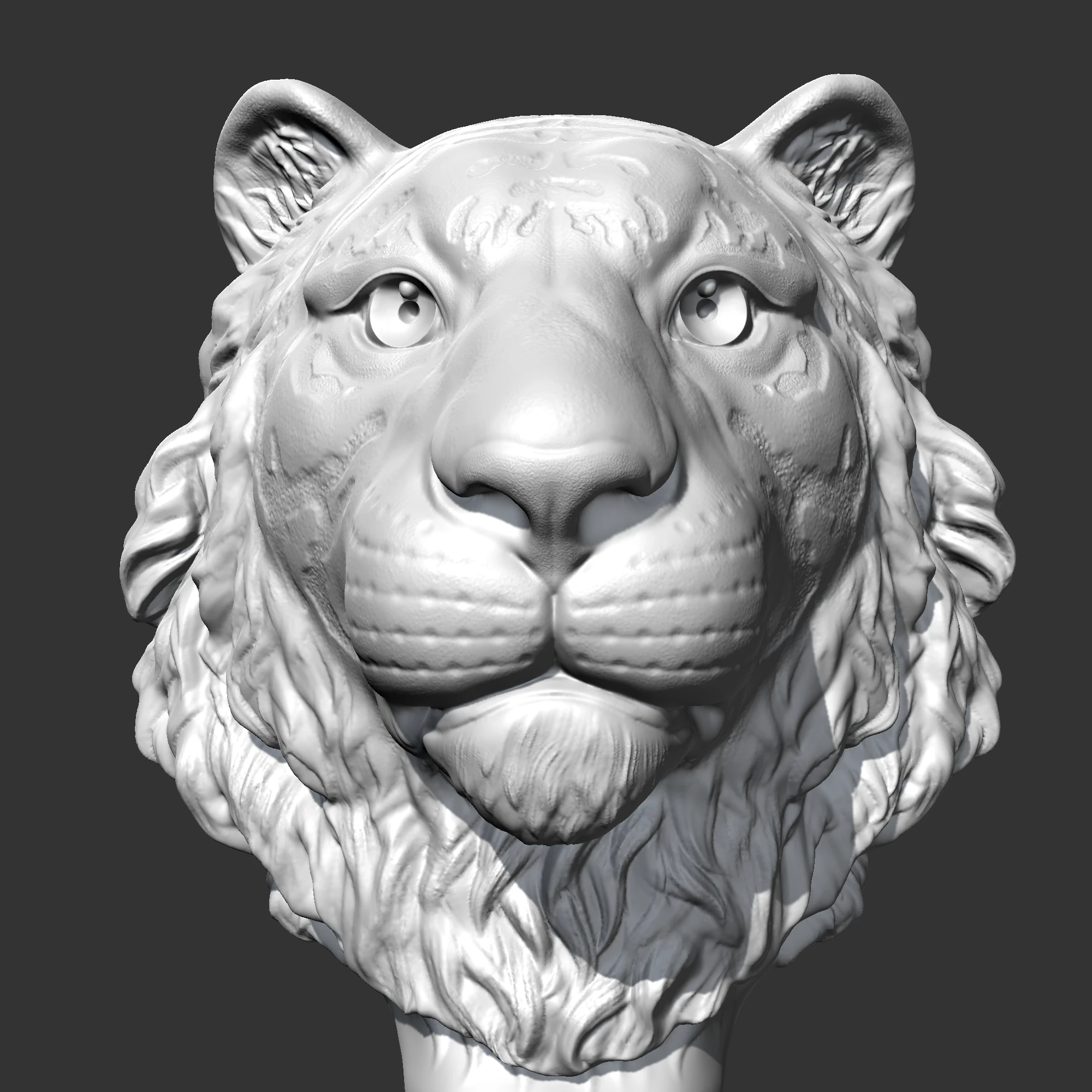 Tiger Head AM16 3D print model 3D Print Model .c4d .max .obj .3ds .fbx .stl .blend