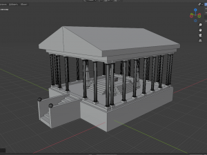 temple Model 3D
