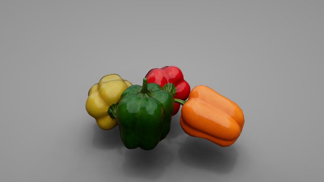 Peppers Pack Modello 3D .c4d .max .obj .3ds .fbx .stl .blend 