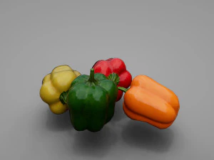 Пакет перцев 3D Модель