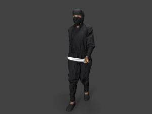 Bandit man in tracksuit Model 3D