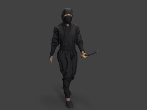 Bandit man in tracksuit Model 3D