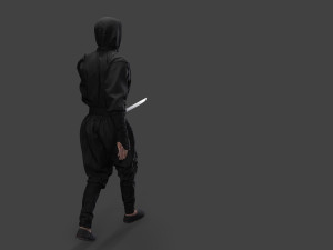 Bandit man in tracksuit Model 3D