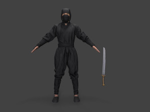 Bandit man in tracksuit Model 3D