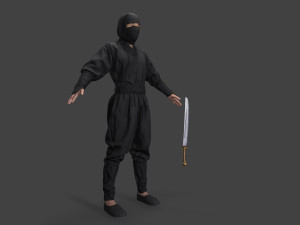 Bandit man in tracksuit Model 3D