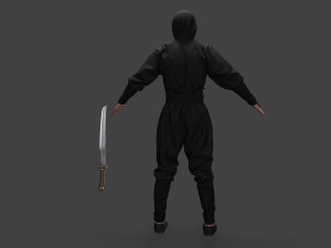 Bandit man in tracksuit Model 3D