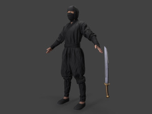 Bandit man in tracksuit Model 3D