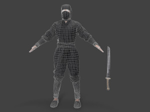 Bandit man in tracksuit Model 3D