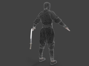 Bandit man in tracksuit Model 3D