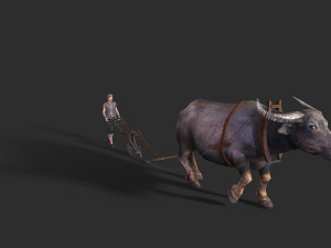 Asian farmer People 3D 모델