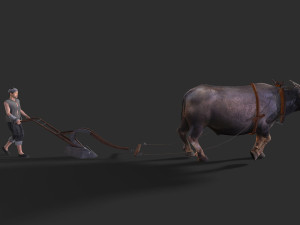 Asian farmer People 3D 모델