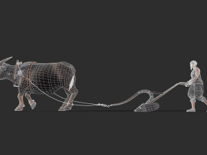 Asian farmer People 3D 모델