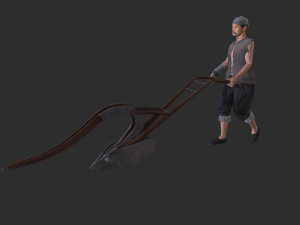 Asian farmer People 3D 모델