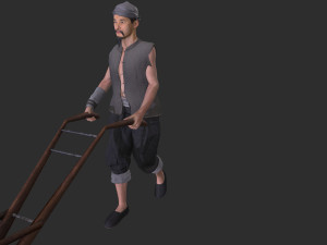 Asian farmer People 3D 모델