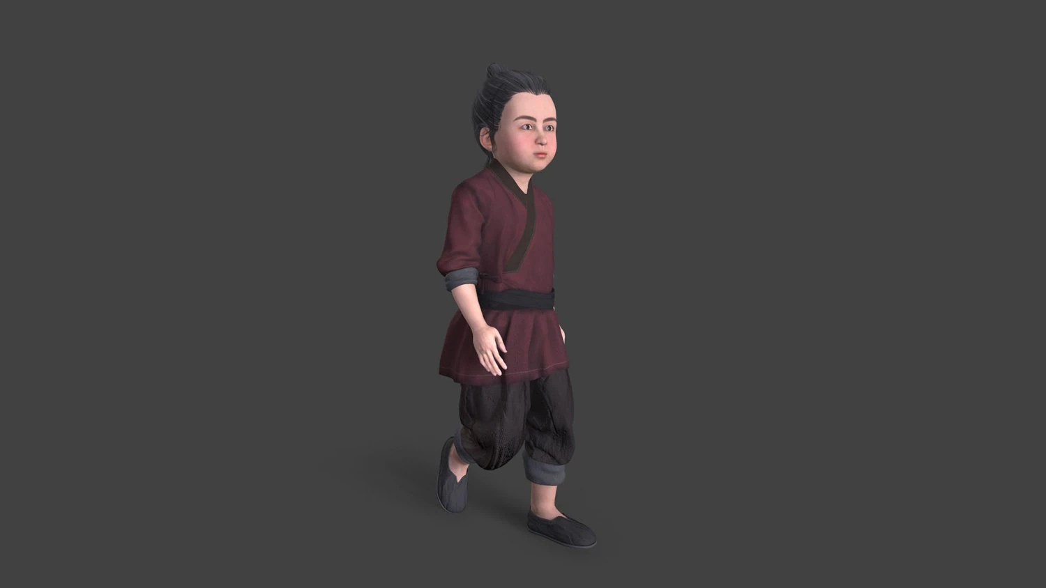Asian people 3D Model .c4d .max .obj .3ds .fbx .stl .blend 