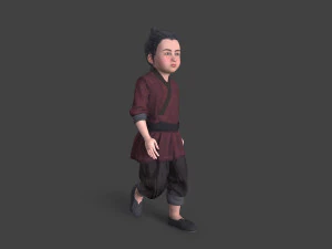 एशियाई लोग 3D मॉडल