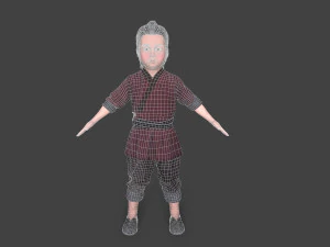 Asian people 3D Model