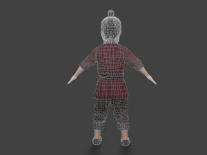 Asian people 3D Model