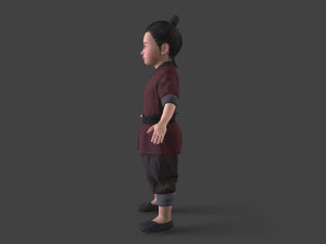 Asian people 3D Model